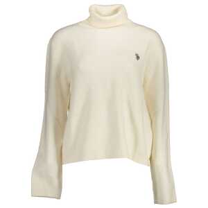 U.S. POLO ASSN. White Nylon Sweater
