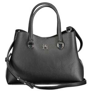 Tommy Hilfiger Black Polyester Handbag