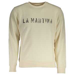 La Martina White Cotton Sweater