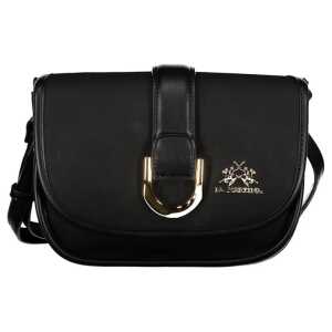La Martina Black Polyethylene Handbag