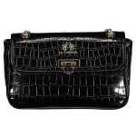 La Martina Black Polyethylene Handbag