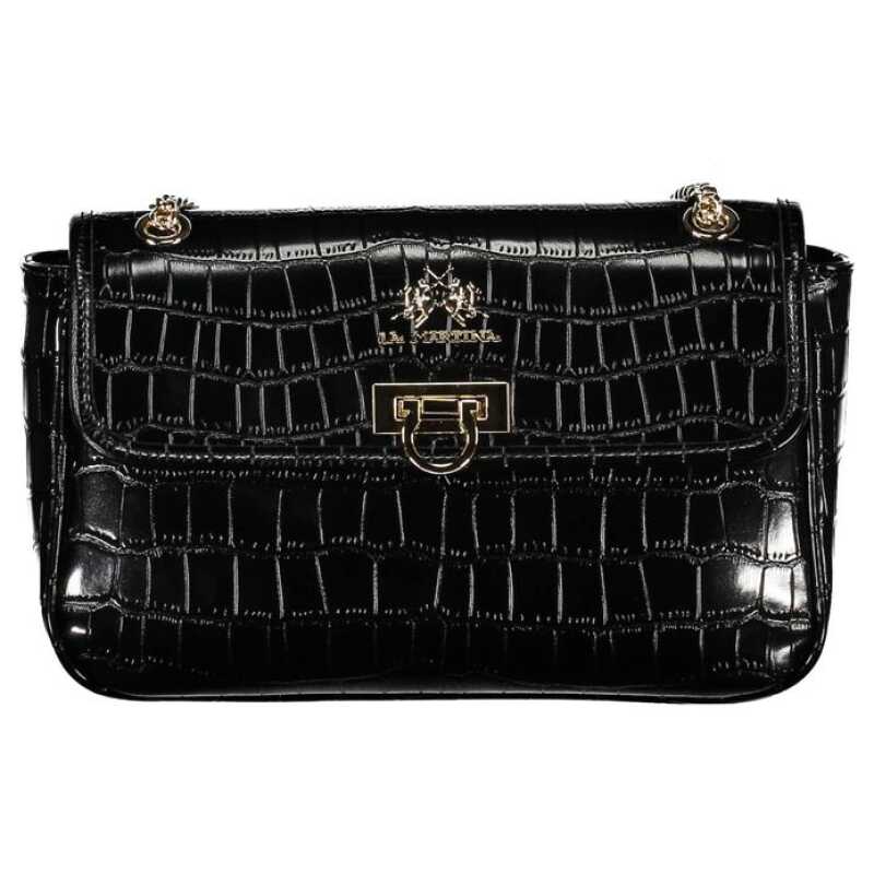 La Martina Black Polyethylene Handbag, theFeinheit