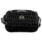 La Martina Black Polyethylene Handbag