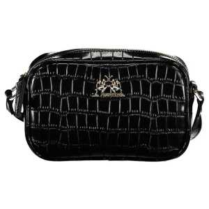 La Martina Black Polyethylene Handbag