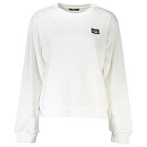 Cavalli Class White Cotton Sweater