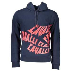 Cavalli Class Blue Cotton Sweater