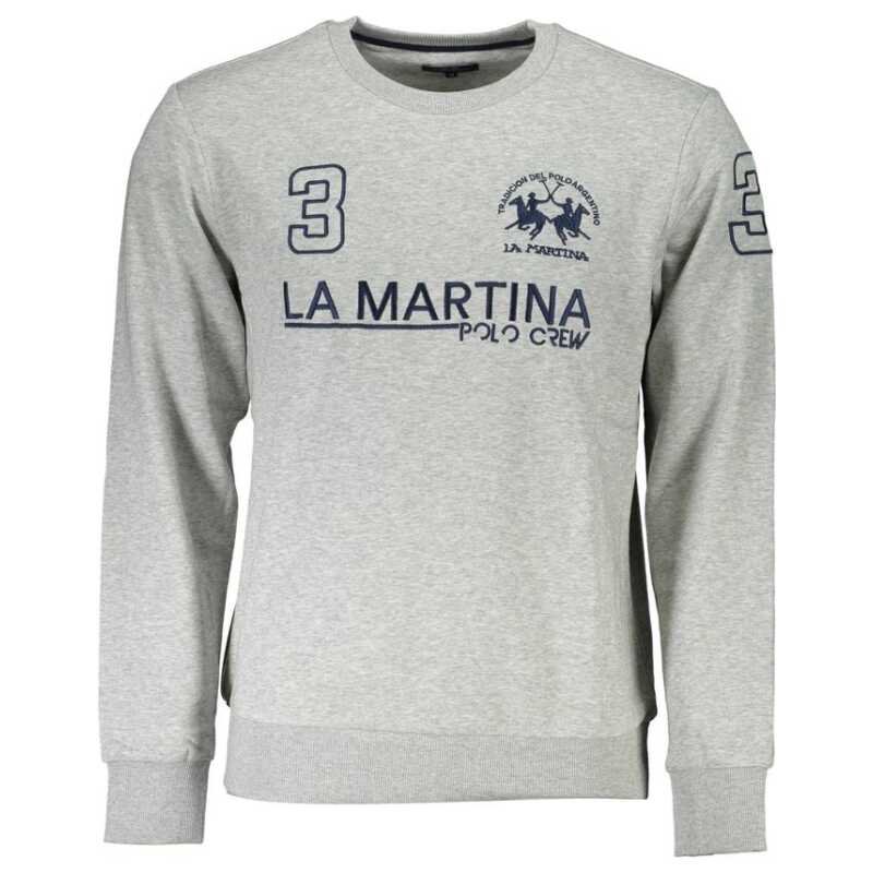 La Martina Gray Cotton Sweater, theFeinheit