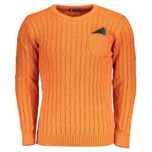 U.S. Grand Polo Orange Fabric Sweater