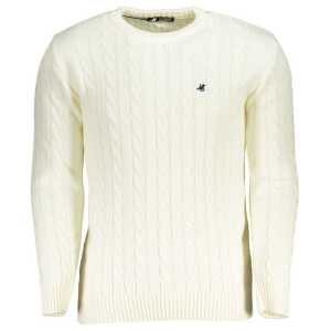 U.S. Grand Polo White Fabric Sweater