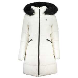 Calvin Klein White Polyester Jackets & Coat