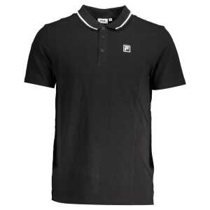 Fila Black Cotton Polo Shirt