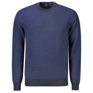Hugo Boss Blue Cotton Sweater