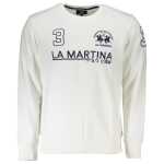 La Martina White Cotton Sweater