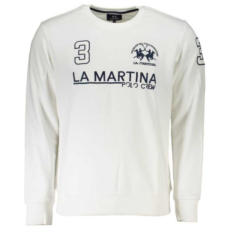 La Martina White Cotton Sweater, theFeinheit