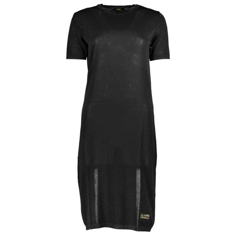 Cavalli Class Black Viscose Dress, theFeinheit