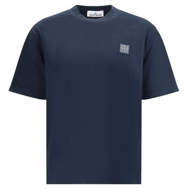 Stone Island T-Shirt with logo patch, theFeinheit