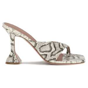 Amina Muaddi Python-patterned Shiona Sandals