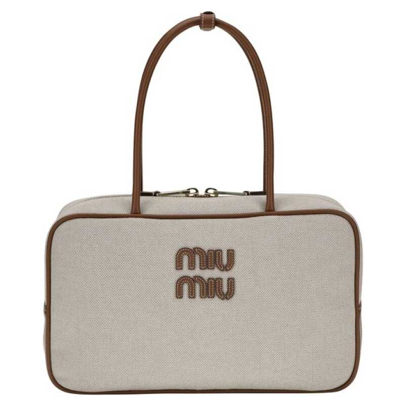 Miu Miu Canvas and leather Beau Shoulder Bag, theFeinheit