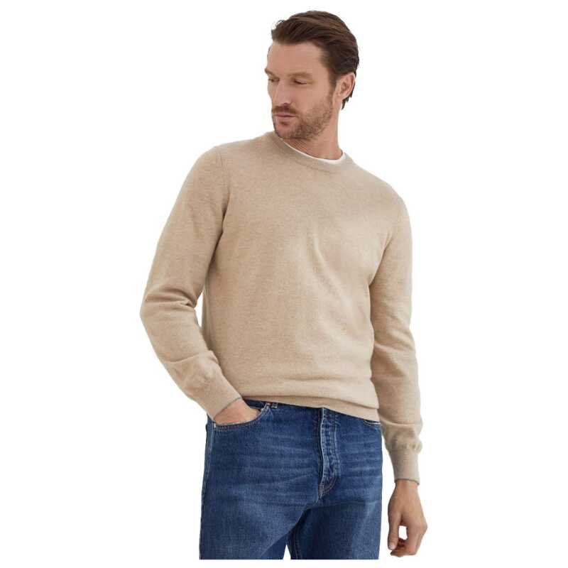 Brunello Cucinelli Beige Cashmere Sweater, theFeinheit