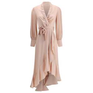 Zimmermann Silk charmeuse wrap Dress