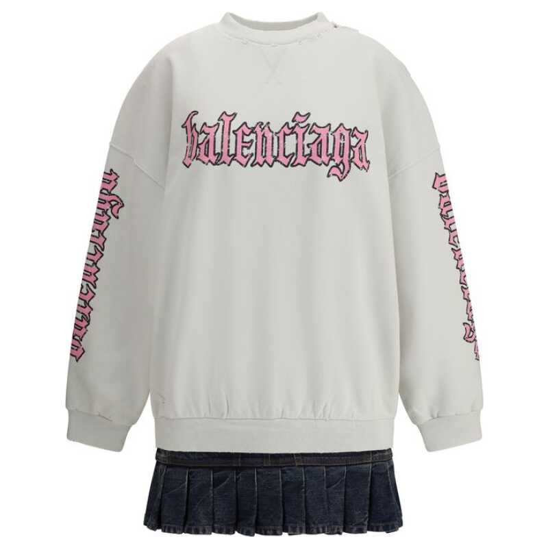 Balenciaga Sweatshirt Dress with logo, theFeinheit