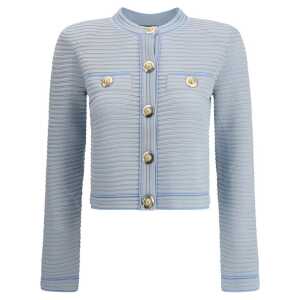 Balmain Embossed knit Cardigan