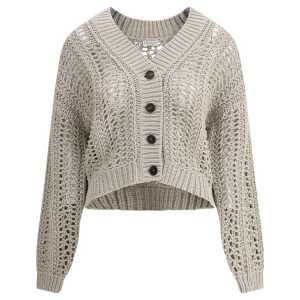 Brunello Cucinelli Cardigan in perforated knit