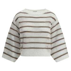 Brunello Cucinelli Sweater in perforated knit