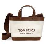 Tom Ford Beige Cotton Tote Bag