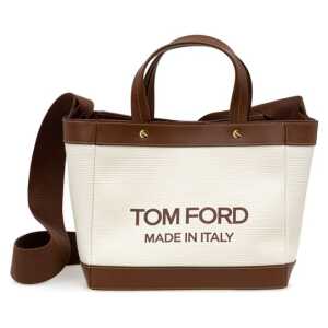 Tom Ford Beige Cotton Tote Bag