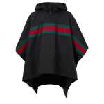 Gucci Black Polyester Trench Coat