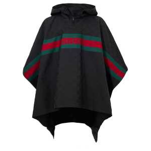 Gucci Black Polyester Trench Coat