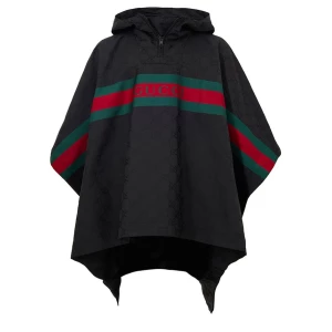 Gucci Black Polyester Trench Coat