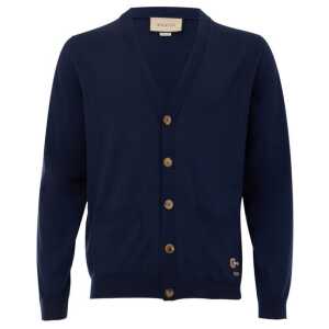 Gucci Blue Wool Cardigan