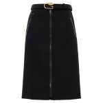 Gucci Black Wool Skirt