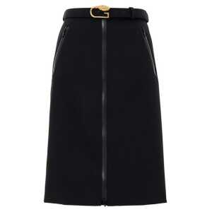 Gucci Black Wool Skirt