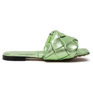 Bottega Veneta Green Leather Slipper
