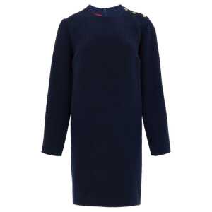 Gucci Navy Blue Wool Short