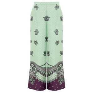 Gucci Green Silk Pant