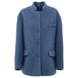 Gucci Light Blue Wool Jackets & Coat
