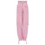 Ganni Pink Satin Cargo Pant
