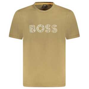 Hugo Boss Green Cotton T-Shirt