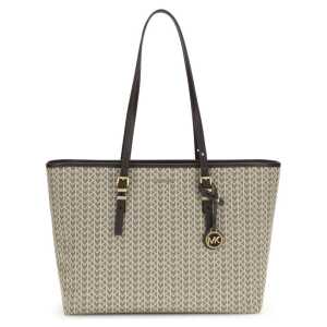 Michael Kors Quinn large jacquard logo Tote Bag