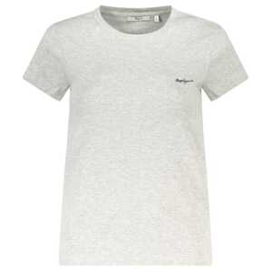 Pepe Jeans Gray Cotton Women T-Shirt