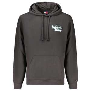Tommy Hilfiger Black Cotton Men Hoodie