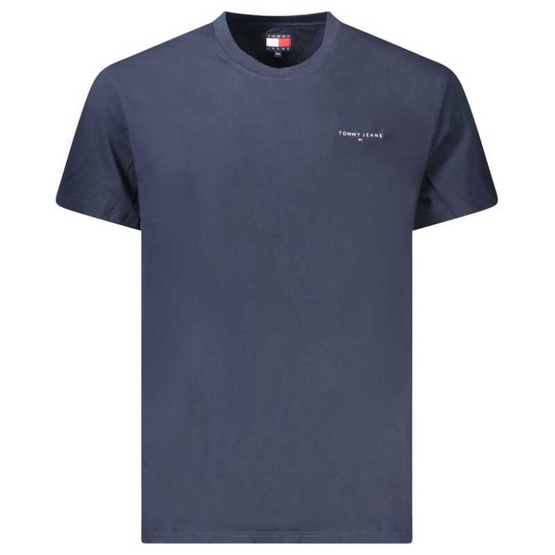 Tommy Hilfiger Blue Cotton Men T-Shirt, theFeinheit
