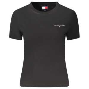 Tommy Hilfiger Black Cotton Women T-Shirt