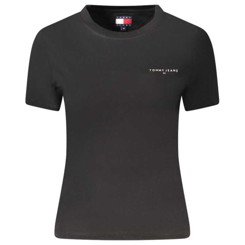 Tommy Hilfiger Black Cotton Women T-Shirt, theFeinheit