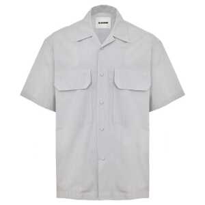 Jil Sander Blue Cotton Shortsleeve