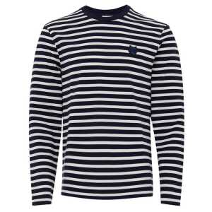 Maison Kitsuné Blue Cotton Long Sleeve